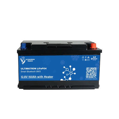 Ultimatron Batterie Lithium Sous Siège de 12.8V 150Ah LiFePO4 Smart BMS Avec Bluetooth Chauffage