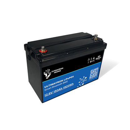 Ultimatron Batterie Lithium 12.8V 150Ah PRO 1920Wh LiFePO4 Smart BMS Avec Bluetooth