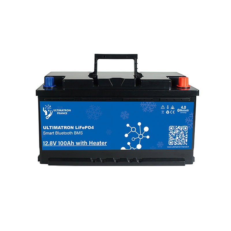 Ultimatron Batterie Lithium Sous Siège de 12.8V 100Ah LiFePO4 Smart BMS Avec Bluetooth Chauffage