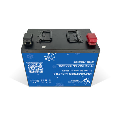 Batterie Lithium 280Ah 12V LiFePO4 sous siège - Bluetooth BMS Chauffage Ultimatron