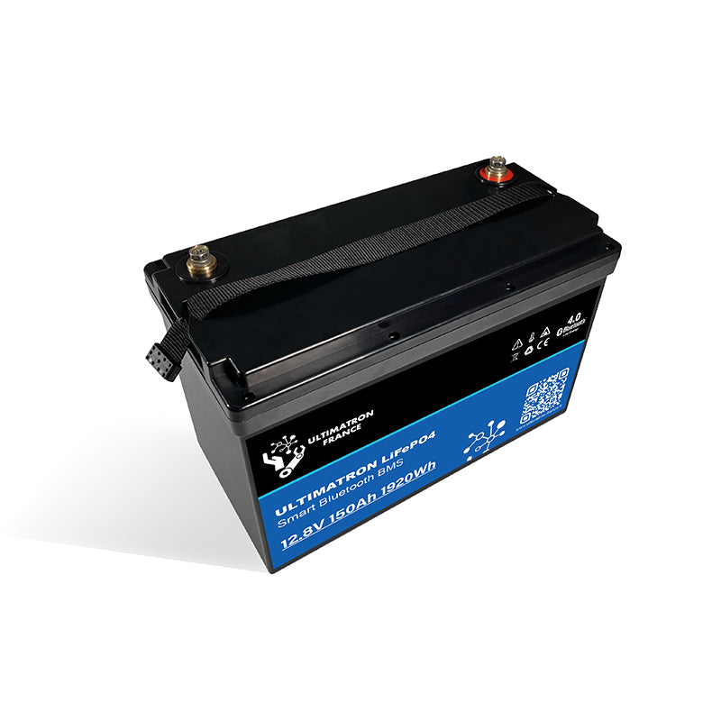 Ultimatron Batterie Lithium 12.8V 150Ah PRO 1920Wh LiFePO4 Smart BMS Avec Bluetooth