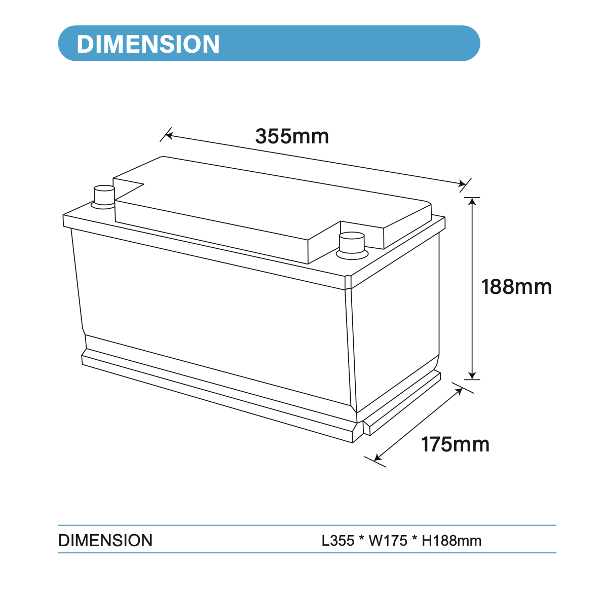 Batterie Lithium 150Ah 12V LiFePO4 sous siège - Bluetooth BMS Ultimatron France