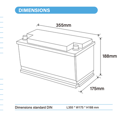 Ultimatron Batterie Lithium Sous Siège de 12.8V 150Ah LiFePO4 Smart BMS Avec Bluetooth Chauffage