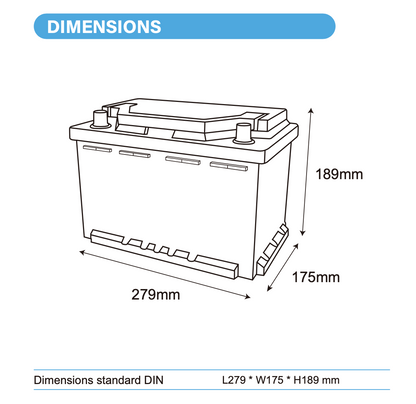 Ultimatron Batterie Lithium Sous Siège de 12,8V 100Ah LiFePO4 LN3 Smart BMS Avec Bluetooth