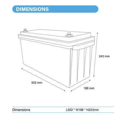 Ultimatron Batterie Lithium 12.8V 200Ah PRO 2560Wh LiFePO4 Smart BMS Avec Bluetooth