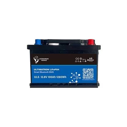 Ultimatron Batterie Lithium Sous Siège de 12,8V 100Ah LiFePO4 LN3 Smart BMS Avec Bluetooth