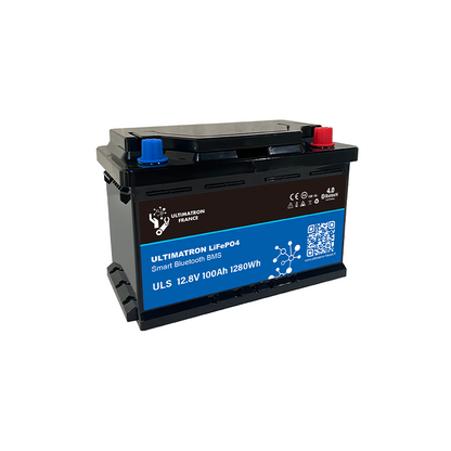 Ultimatron Batterie Lithium Sous Siège de 12,8V 100Ah LiFePO4 LN3 Smart BMS Avec Bluetooth