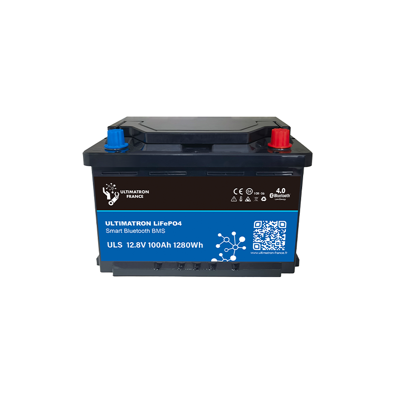 Ultimatron Batterie Lithium Sous Siège de 12,8V 100Ah LiFePO4 LN3 Smart BMS Avec Bluetooth